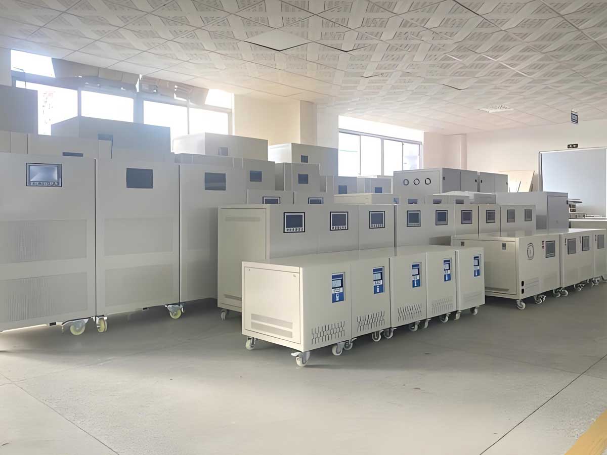 Hongye Electric source factory — transformer and stabilizer production
